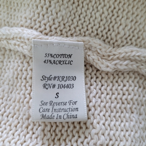 Alterd State cream knit fringe boho top - Picture 6 of 15